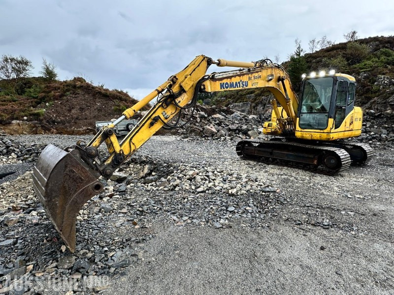 2005 Komatsu C130-7K Beltegraver m/skuffe/rotortilt, 9644 timer - Excavator: picture 1 2005 Komatsu C130-7K Beltegraver m/skuffe/rotortilt, 9644 timer - Excavator: picture 1