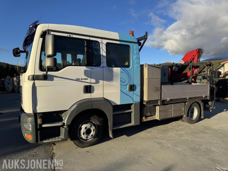 2007 MAN TGL 8.180 4X2 LINJEBIL MED KRAN OG MASSE UTSTYR - Dropside/ Flatbed truck: picture 1 2007 MAN TGL 8.180 4X2 LINJEBIL MED KRAN OG MASSE UTSTYR - Dropside/ Flatbed truck: picture 1
