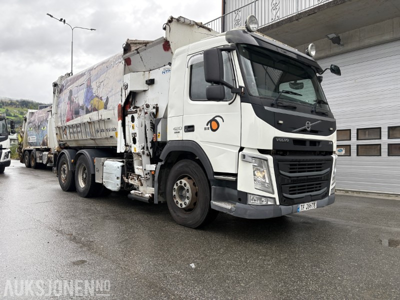2014 Volvo FM420 EURO 6 sidelaster / komprimatorbil / renovasjonsbil - leveres med ny EU godkjenning - Garbage truck: picture 2 2014 Volvo FM420 EURO 6 sidelaster / komprimatorbil / renovasjonsbil - leveres med ny EU godkjenning - Garbage truck: picture 2