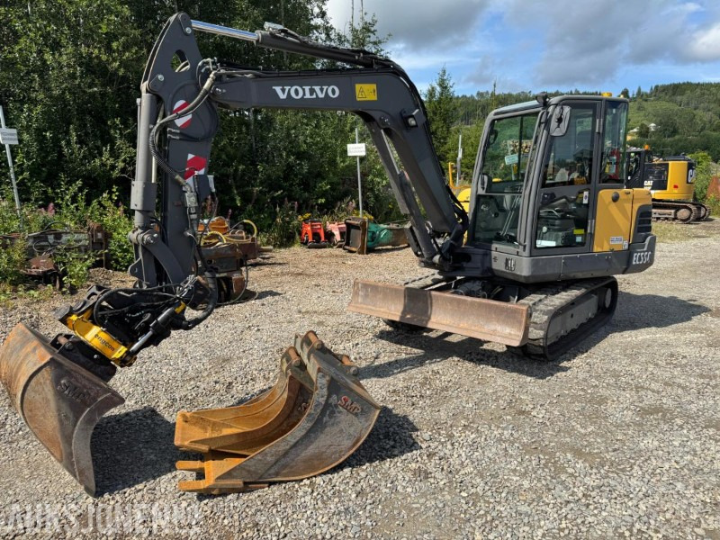 2015 Volvo EC55C GRAVEMASKIN MED KUN 1556 TIMER PÅ TELLEREN - Excavator: picture 2 2015 Volvo EC55C GRAVEMASKIN MED KUN 1556 TIMER PÅ TELLEREN - Excavator: picture 2