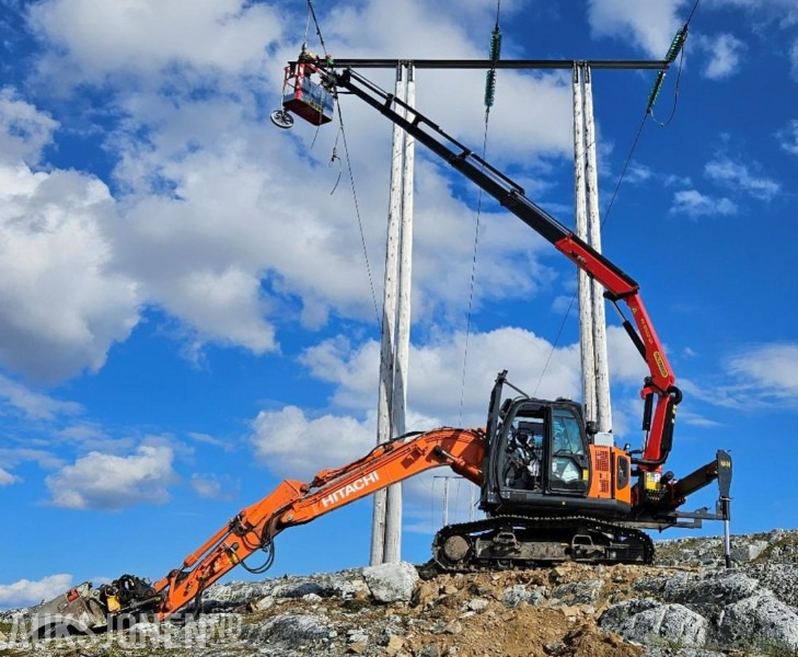 2018 Hitachi ZX 125 USL-6 Gravemaskin med Palfinger kran 17,6TM - 3 Skuffer - Personkurv - 1564T - Excavator: picture 1 2018 Hitachi ZX 125 USL-6 Gravemaskin med Palfinger kran 17,6TM - 3 Skuffer - Personkurv - 1564T - Excavator: picture 1