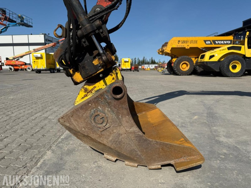 Excavator 2018 Kubota U55-4 BELTEGRAVER ENGCON TILTROTATOR 2 SKUFFER SERVICEHISTORIKK SENTRALSMØRING: picture 13