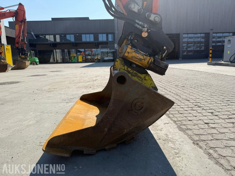 Excavator 2018 Kubota U55-4 BELTEGRAVER ENGCON TILTROTATOR 2 SKUFFER SERVICEHISTORIKK SENTRALSMØRING: picture 15