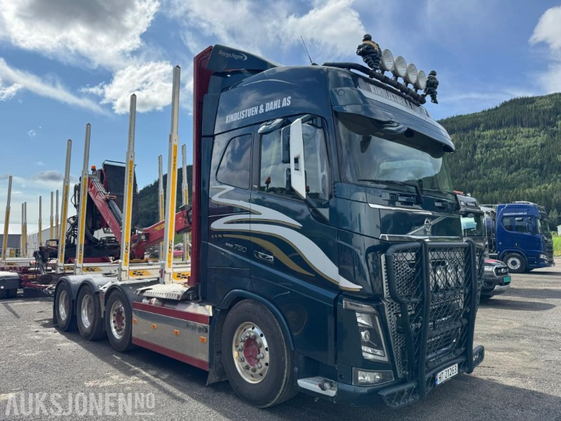 2018 Volvo FH16 8X4 komplett tømmerbil med kran og henger. - Timber truck, Crane truck: picture 4 2018 Volvo FH16 8X4 komplett tømmerbil med kran og henger. - Timber truck, Crane truck: picture 4