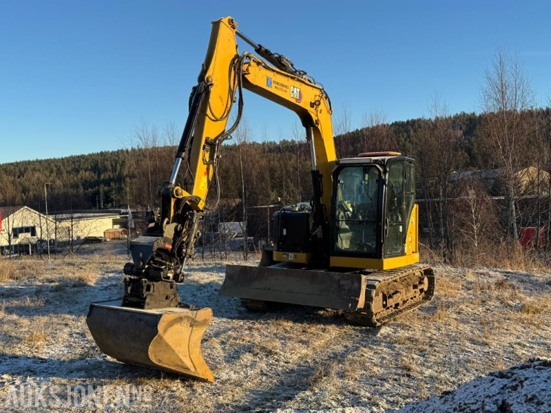 2022 Cat 308CR gravemaskin med gummipads / OilQuick / Engcon tiltrotator / 3 stk skuffer / 1334 timer - Excavator: picture 1 2022 Cat 308CR gravemaskin med gummipads / OilQuick / Engcon tiltrotator / 3 stk skuffer / 1334 timer - Excavator: picture 1