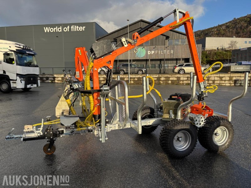 TØMMERHENGER VOSS HYDRAULISK KRAN. VINSJ. RADIOSTYRING OG ROBSON-DRIF. TIL ATV OG TRAKTOR - Agricultural machinery: picture 2 TØMMERHENGER VOSS HYDRAULISK KRAN. VINSJ. RADIOSTYRING OG ROBSON-DRIF. TIL ATV OG TRAKTOR - Agricultural machinery: picture 2