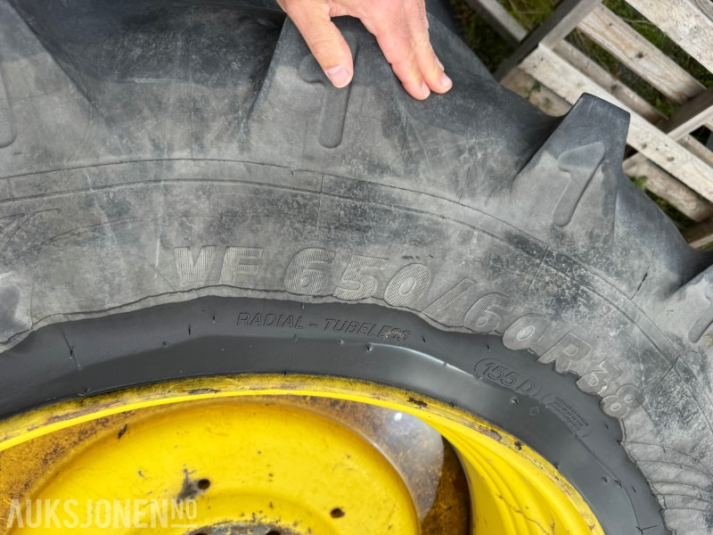 Traktor hjul - dekk Komplett hjulsett Michelin 650/60R38 og 540/60R28 - Agricultural machinery: picture 5 Traktor hjul - dekk Komplett hjulsett Michelin 650/60R38 og 540/60R28 - Agricultural machinery: picture 5