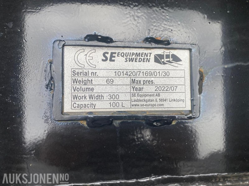 2022 SE Smalskuff S40-feste Ubrukt! - Attachment for Construction machinery: picture 2 2022 SE Smalskuff S40-feste Ubrukt! - Attachment for Construction machinery: picture 2