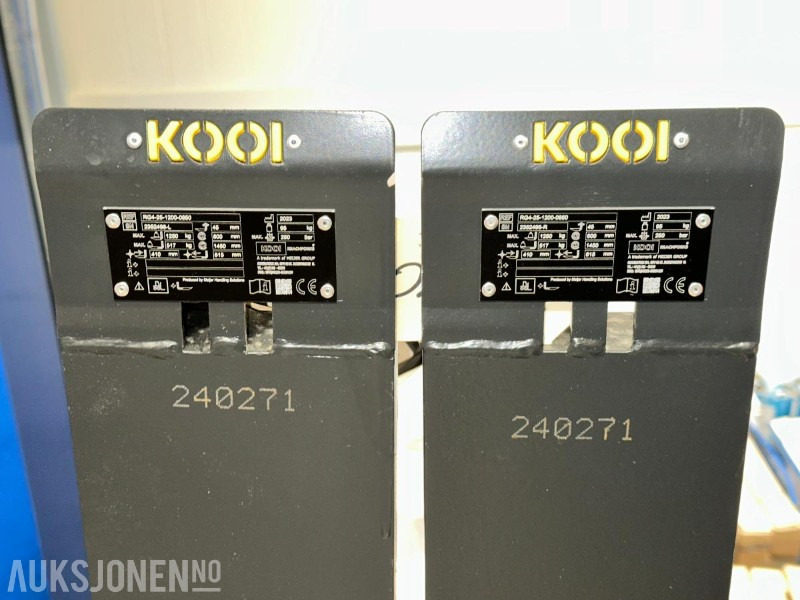 2023 2 stk KOOI Hydrauliske ReachForks – Proffe teleskopgafler - Attachment for Construction machinery: picture 4 2023 2 stk KOOI Hydrauliske ReachForks – Proffe teleskopgafler - Attachment for Construction machinery: picture 4