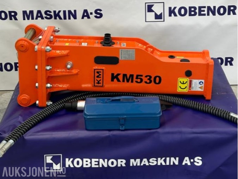 NY KM 530 PIGGHAMMER s40-FESTE CE merket FABRIKKGARANTI - Hydraulic hammer: picture 1 NY KM 530 PIGGHAMMER s40-FESTE CE merket FABRIKKGARANTI - Hydraulic hammer: picture 1