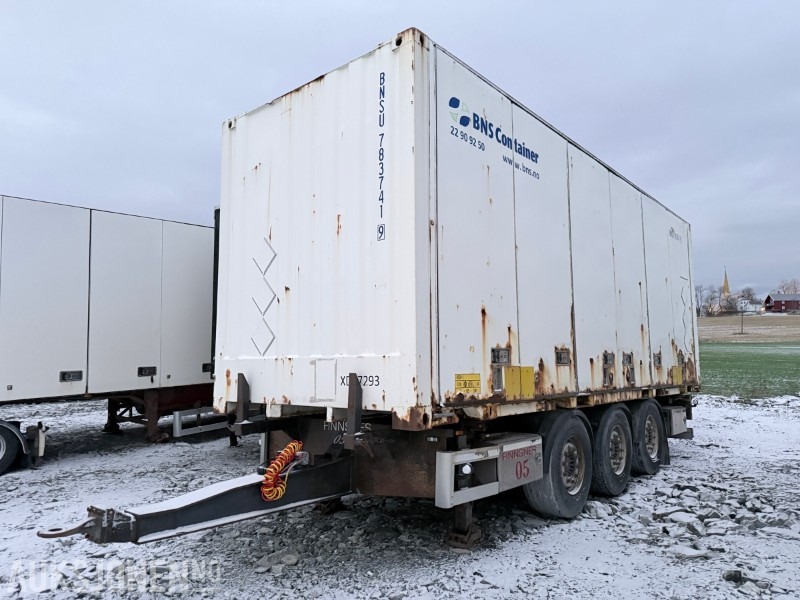 Trailer 2013 HFR trippelkjerre med container: picture 1