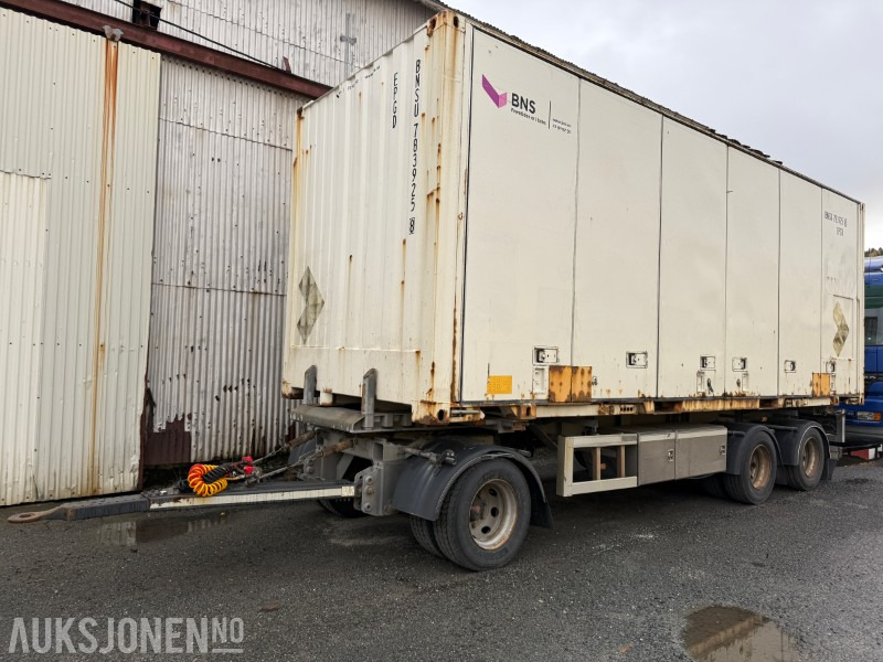 2016 HFR Containerhenger med 20 fots container - Trailer: picture 1 2016 HFR Containerhenger med 20 fots container - Trailer: picture 1