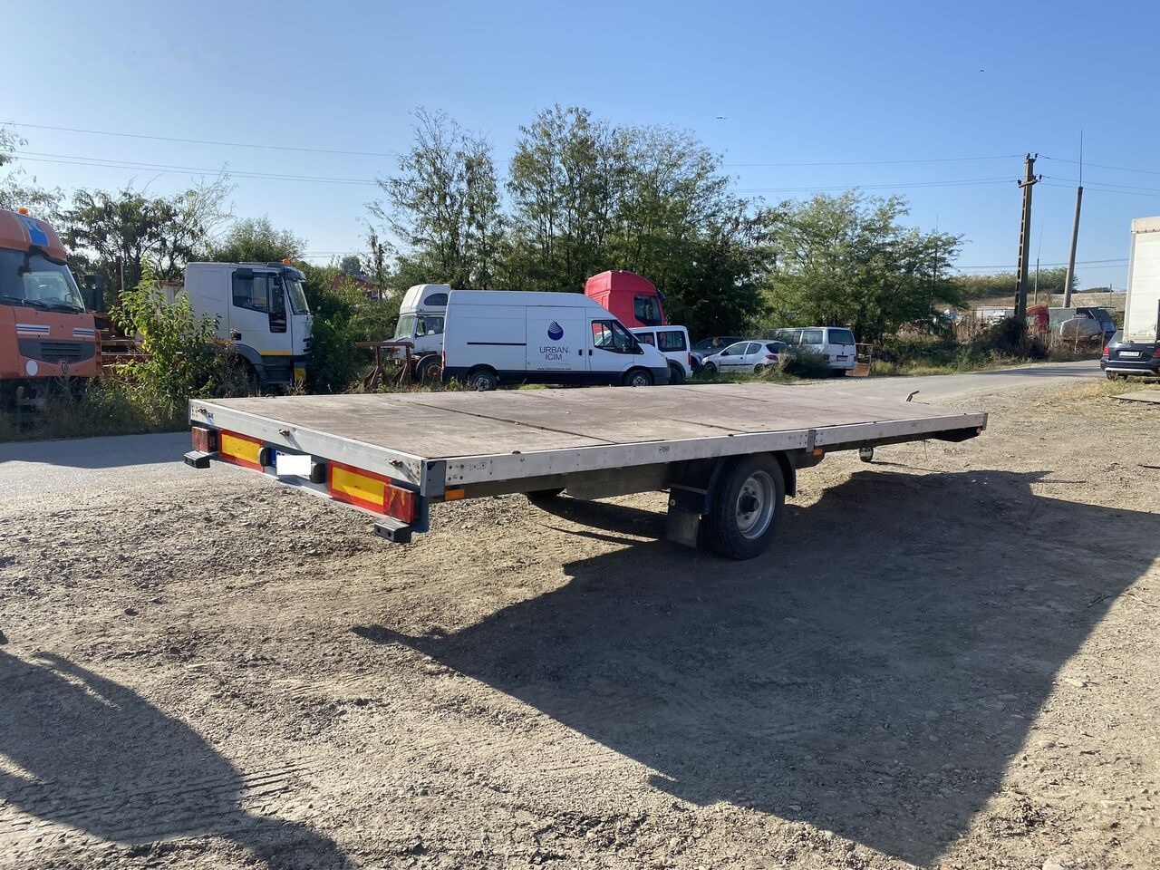 Schmitz Cargobull REPACOM Rema remorca 6,5 m lungime platforma pentru marfa / util - Dropside/ Flatbed trailer: picture 1 Schmitz Cargobull REPACOM Rema remorca 6,5 m lungime platforma pentru marfa / util - Dropside/ Flatbed trailer: picture 1