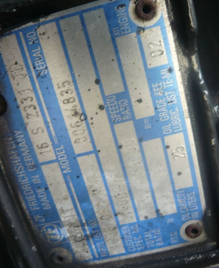 DAF ZF16S2331TD IT DAF XF 105 460 E5 - Gearbox for Truck: picture 4 DAF ZF16S2331TD IT DAF XF 105 460 E5 - Gearbox for Truck: picture 4
