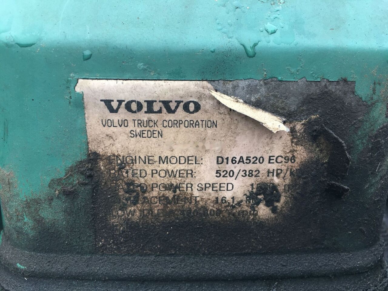 Volvo D16A520   truck - Engine for Truck: picture 3 Volvo D16A520   truck - Engine for Truck: picture 3