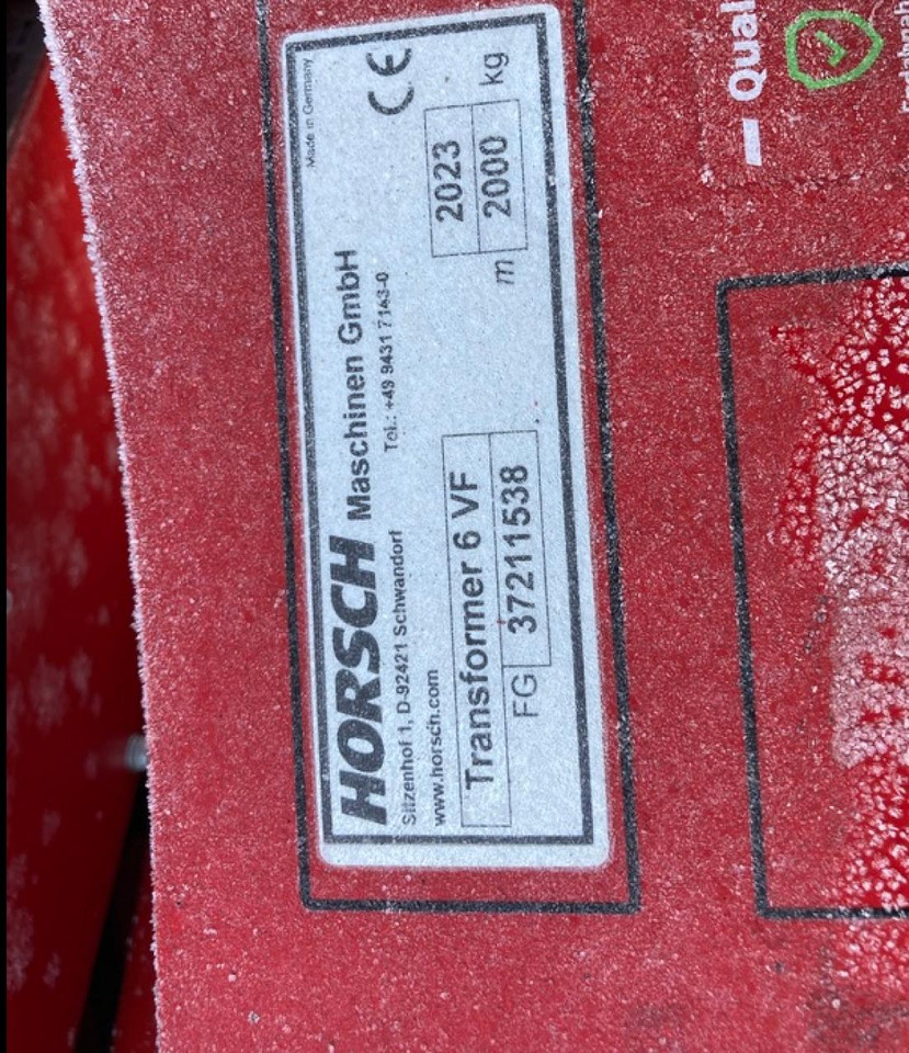 HORSCH TRANSFORMER 6 VF - Soil tillage equipment: picture 5 HORSCH TRANSFORMER 6 VF - Soil tillage equipment: picture 5