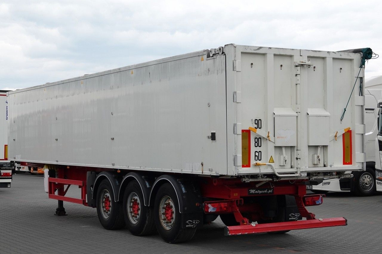 Benalu WYWROTKA 49 m3 / ALUMINIOWA MULDA / KLAPO -DRZWI - Tipper semi-trailer: picture 5 Benalu WYWROTKA 49 m3 / ALUMINIOWA MULDA / KLAPO -DRZWI - Tipper semi-trailer: picture 5