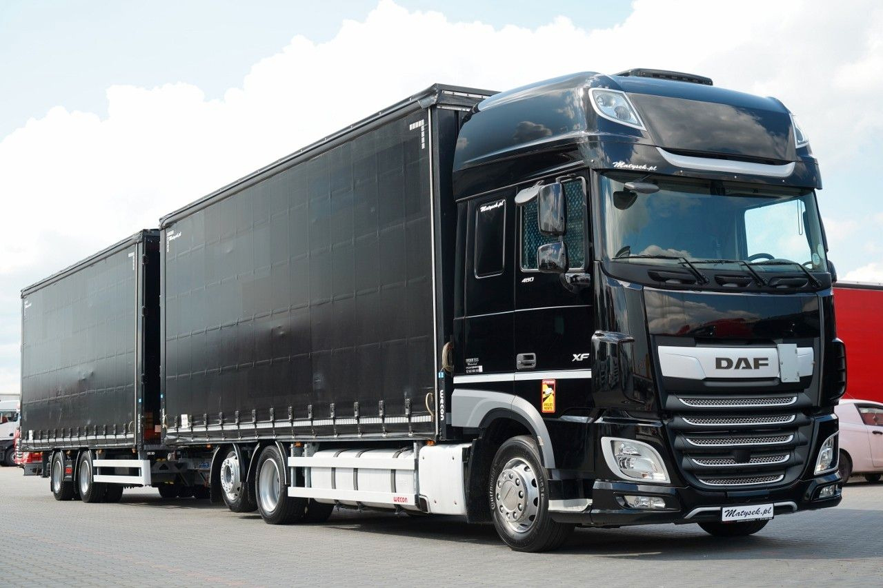 DAF XF 480 / ZESTAW TANDEM / 120 M3 / PRZEJAZDOWY / - Curtainsider truck: picture 4 DAF XF 480 / ZESTAW TANDEM / 120 M3 / PRZEJAZDOWY / - Curtainsider truck: picture 4