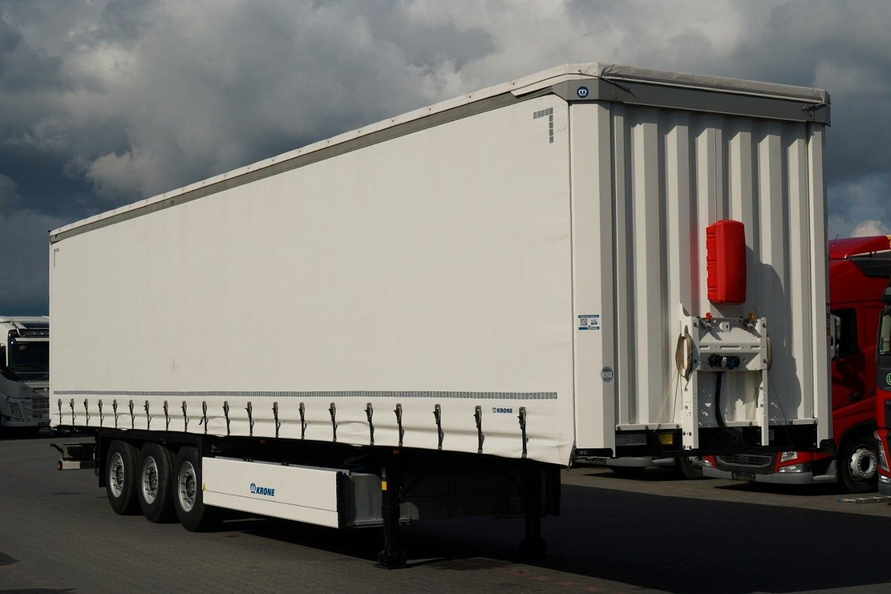 Krone FIRANKA / KOSZ NA PALETY / 2 OSIE PODNOSZONE / 2 - Curtainsider semi-trailer: picture 1 Krone FIRANKA / KOSZ NA PALETY / 2 OSIE PODNOSZONE / 2 - Curtainsider semi-trailer: picture 1