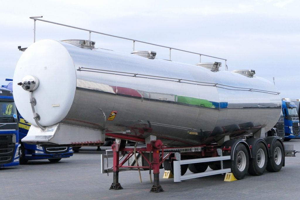 Menci ETA / FOOD LIQUID TANK TRAILER/32000 L/ 4 CHAMBE - Tank semi-trailer: picture 1 Menci ETA / FOOD LIQUID TANK TRAILER/32000 L/ 4 CHAMBE - Tank semi-trailer: picture 1