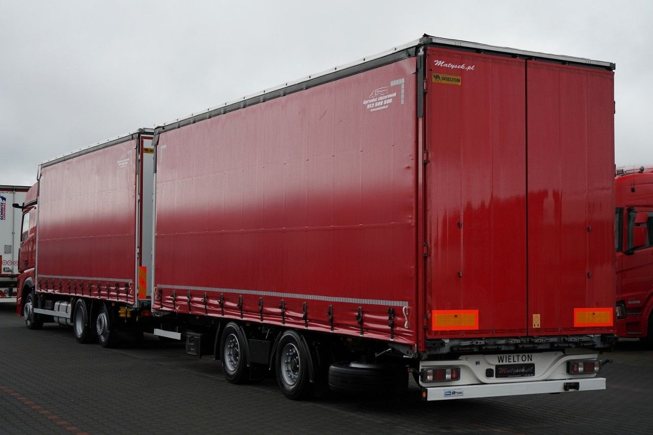Mercedes-Benz ACTROS 2545 / ZESTAW TANDEM 120 M3 / PRZEJAZDOWY - Curtainsider truck: picture 2 Mercedes-Benz ACTROS 2545 / ZESTAW TANDEM 120 M3 / PRZEJAZDOWY - Curtainsider truck: picture 2