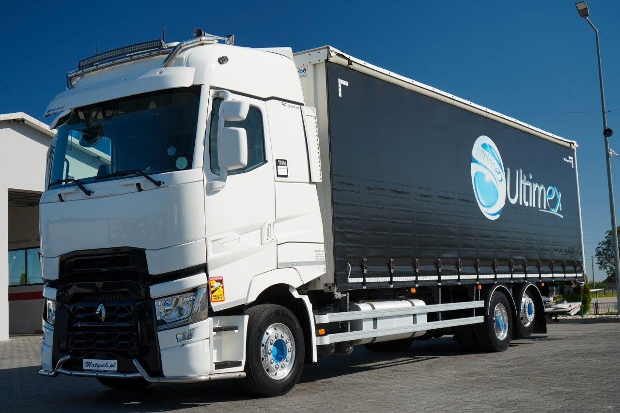 Renault T 440 / 6X2 / SOLÓWKA / FIRANKA 9.5 M / I-PARK - Curtainsider truck: picture 1 Renault T 440 / 6X2 / SOLÓWKA / FIRANKA 9.5 M / I-PARK - Curtainsider truck: picture 1