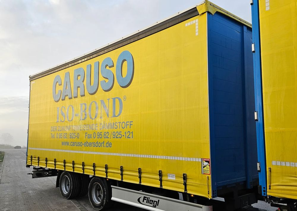 Fliegl PRZYCZEPA CIĘŻAROWA / 60m3 / 2 SZT IDENTYCZNE / NOWE PLANDEKI W CENIE / 3M WYSOKA / TANDEM / 2 OSIE / 19 PALET / DOLNY SPRZĘG / 18 TON DMC / 13 TON ŁADOWNOŚĆ - Curtainsider trailer: picture 2 Fliegl PRZYCZEPA CIĘŻAROWA / 60m3 / 2 SZT IDENTYCZNE / NOWE PLANDEKI W CENIE / 3M WYSOKA / TANDEM / 2 OSIE / 19 PALET / DOLNY SPRZĘG / 18 TON DMC / 13 TON ŁADOWNOŚĆ - Curtainsider trailer: picture 2