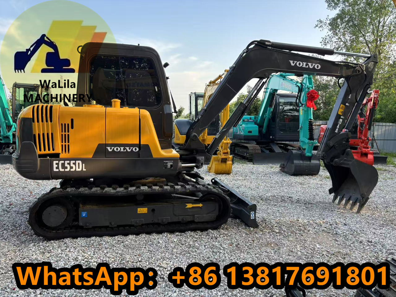 VOLVO EC55 Rubber track version - Mini excavator: picture 2 VOLVO EC55 Rubber track version - Mini excavator: picture 2