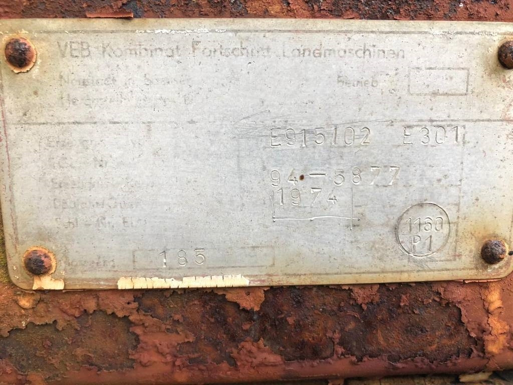 Fortschritt For Parts E 301 - Flail mower/ Mulcher: picture 4 Fortschritt For Parts E 301 - Flail mower/ Mulcher: picture 4