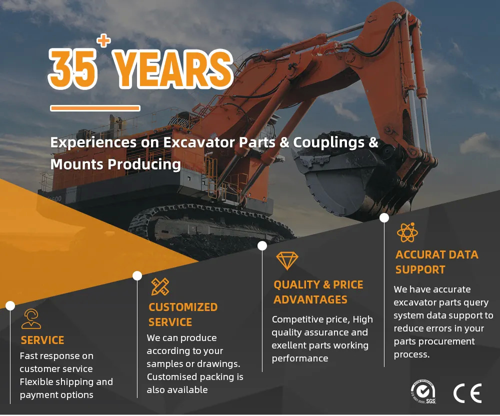 Clutch and parts YNF Excavator Connecting Glue Assembly CF-A coupling CF-A-090-S0 CF-A-090-O0 Size 90 90A 90AS Rubber Coupling: picture 6