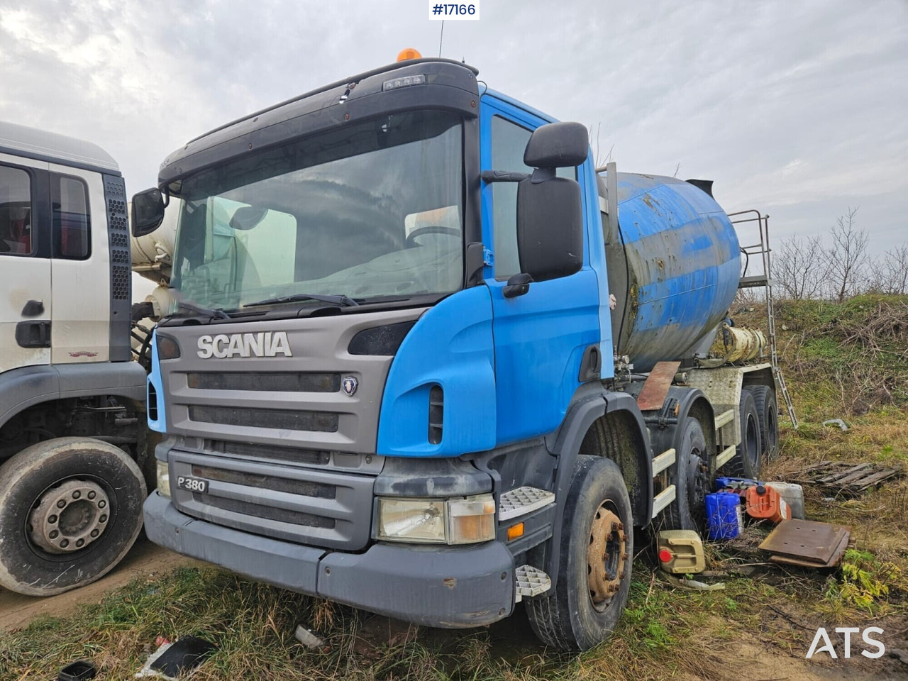 Concrete mixer on SCANIA P380 chassis (2008) - Concrete mixer truck: picture 1 Concrete mixer on SCANIA P380 chassis (2008) - Concrete mixer truck: picture 1