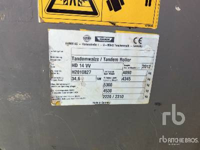 HAMM HD14V (Inoperable) - Road roller: picture 5 HAMM HD14V (Inoperable) - Road roller: picture 5