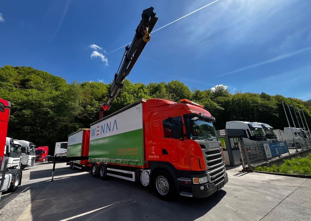 Scania G420 // Tandem // HDS Palfinger 18002 EH // Przyczepa // Oś skrętna podnoszona // Video !!! - Curtainsider truck, Curtainsider trailer: picture 2 Scania G420 // Tandem // HDS Palfinger 18002 EH // Przyczepa // Oś skrętna podnoszona // Video !!! - Curtainsider truck, Curtainsider trailer: picture 2