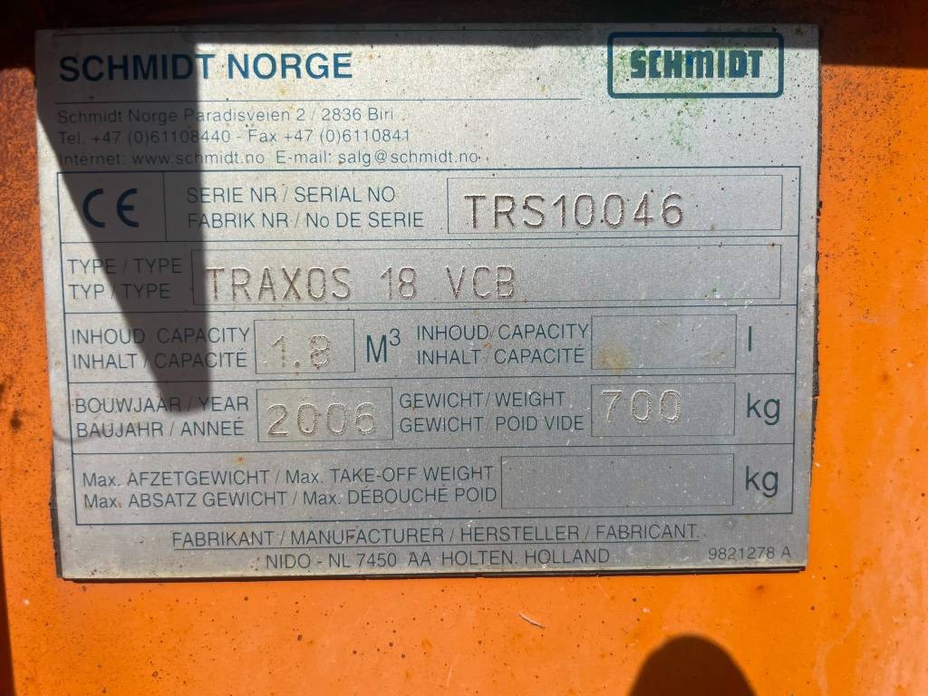 Schmidt Traxos 18 VCB - Sand/ Salt spreader: picture 2 Schmidt Traxos 18 VCB - Sand/ Salt spreader: picture 2