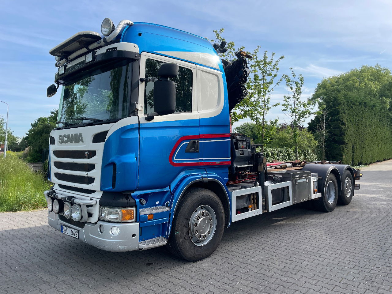 Scania R480 - Container transporter/ Swap body truck, Crane truck: picture 1 Scania R480 - Container transporter/ Swap body truck, Crane truck: picture 1