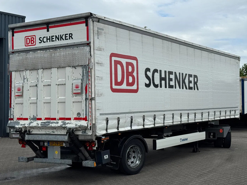 Krone City trailer met schuifzeilen / 2500 Laadklep / Stuur-as / APK - Curtainsider semi-trailer: picture 1 Krone City trailer met schuifzeilen / 2500 Laadklep / Stuur-as / APK - Curtainsider semi-trailer: picture 1