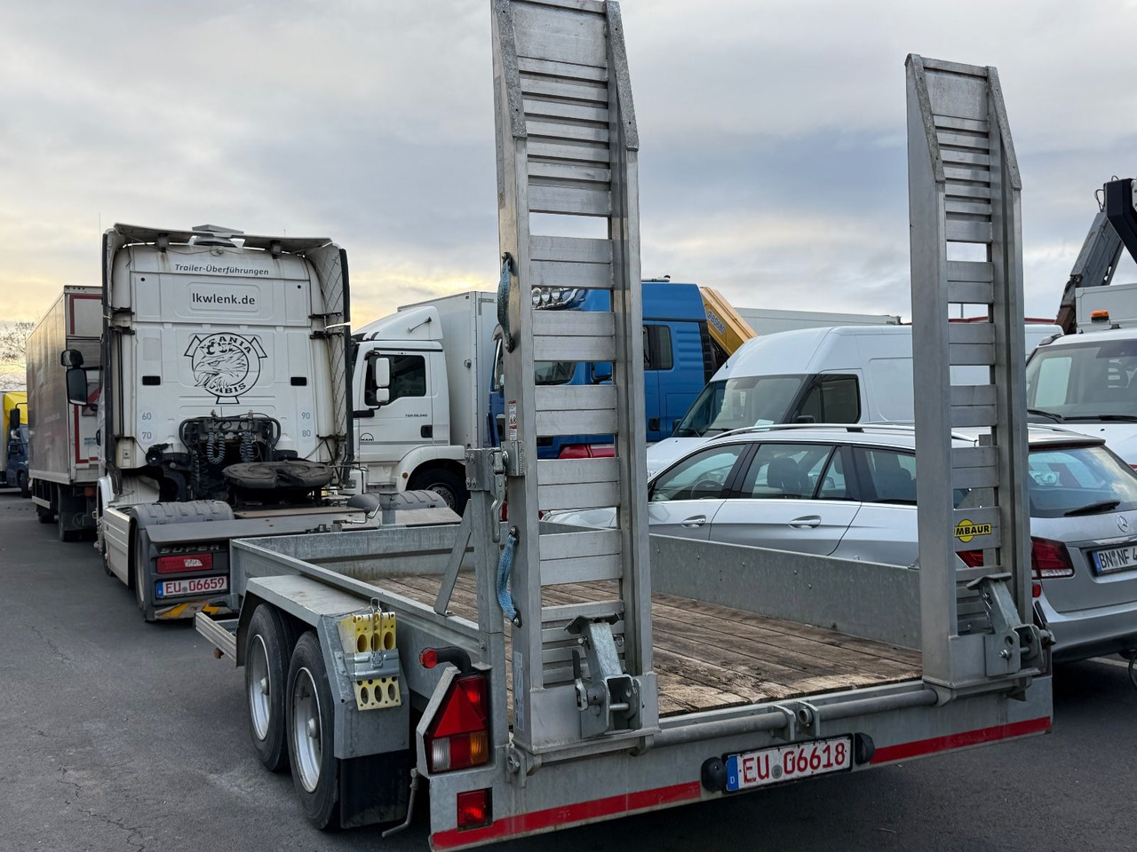 Humbaur Tandem-Tieflader HS 654020 TA-BS, Rampen, 4,9NL - Low loader trailer: picture 3 Humbaur Tandem-Tieflader HS 654020 TA-BS, Rampen, 4,9NL - Low loader trailer: picture 3