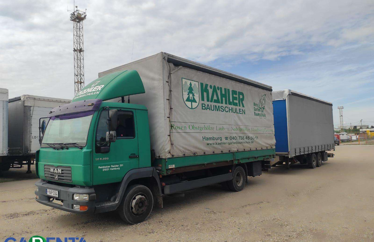 MAN LE8.220 - Curtainsider truck: picture 1 MAN LE8.220 - Curtainsider truck: picture 1