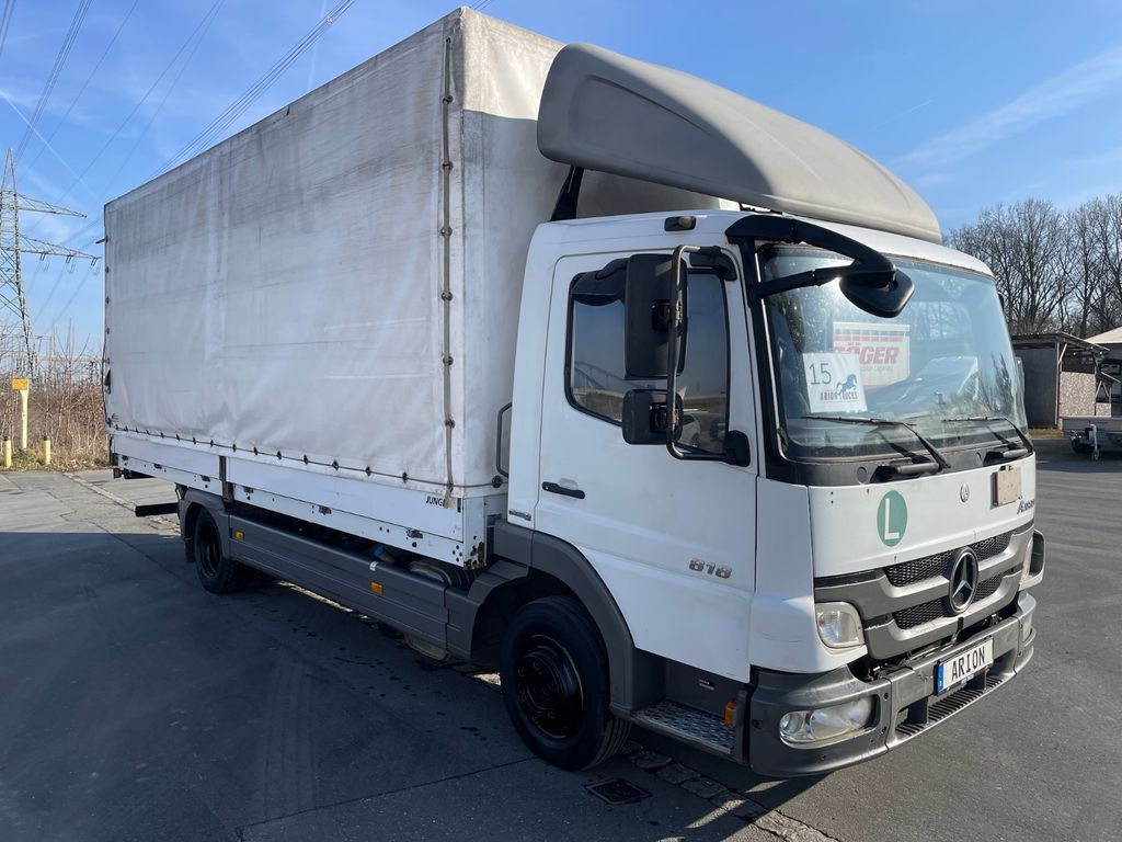 Mercedes-Benz Atego 818 4x2 Pritsche+Plane/LBW/BärCargoliftEU5 - Curtain side van: picture 1 Mercedes-Benz Atego 818 4x2 Pritsche+Plane/LBW/BärCargoliftEU5 - Curtain side van: picture 1