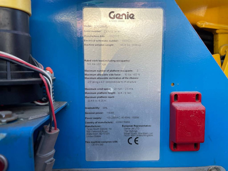 Articulated boom Genie Z 30/20 N RJ: picture 8