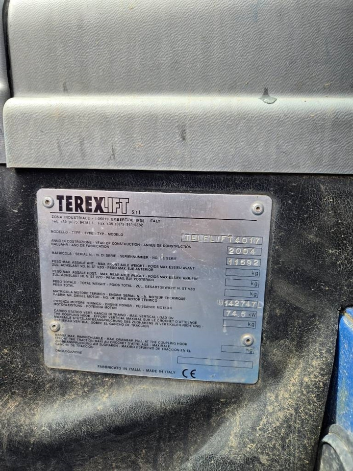 Telescopic handler Terex Telelift 4017: picture 18