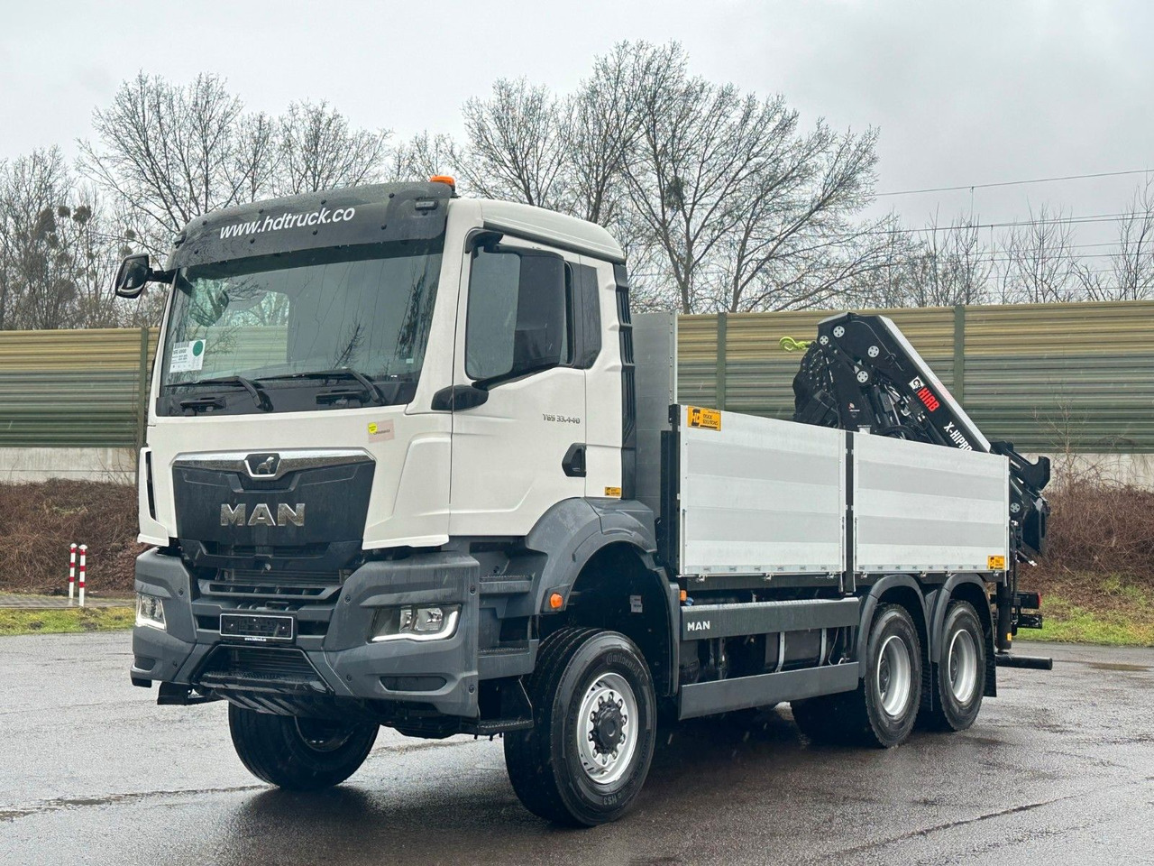 MAN TGS 33.440 6x6 Kran HIAB X-HiPro 302 E 6 - Dropside/ Flatbed truck, Crane truck: picture 2 MAN TGS 33.440 6x6 Kran HIAB X-HiPro 302 E 6 - Dropside/ Flatbed truck, Crane truck: picture 2