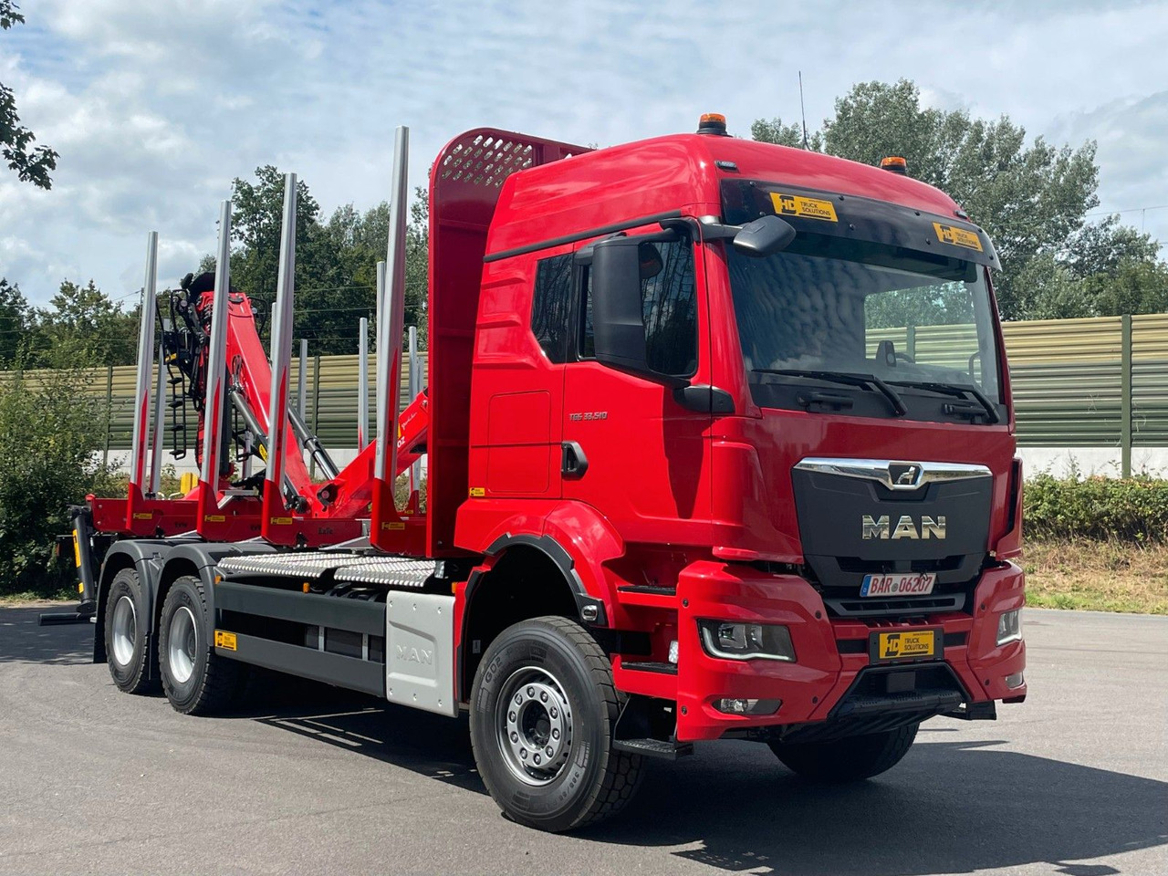 Timber truck, Crane truck MAN TGS 33.510 6X4 BL Euro6e EPSILON 170Z: picture 1