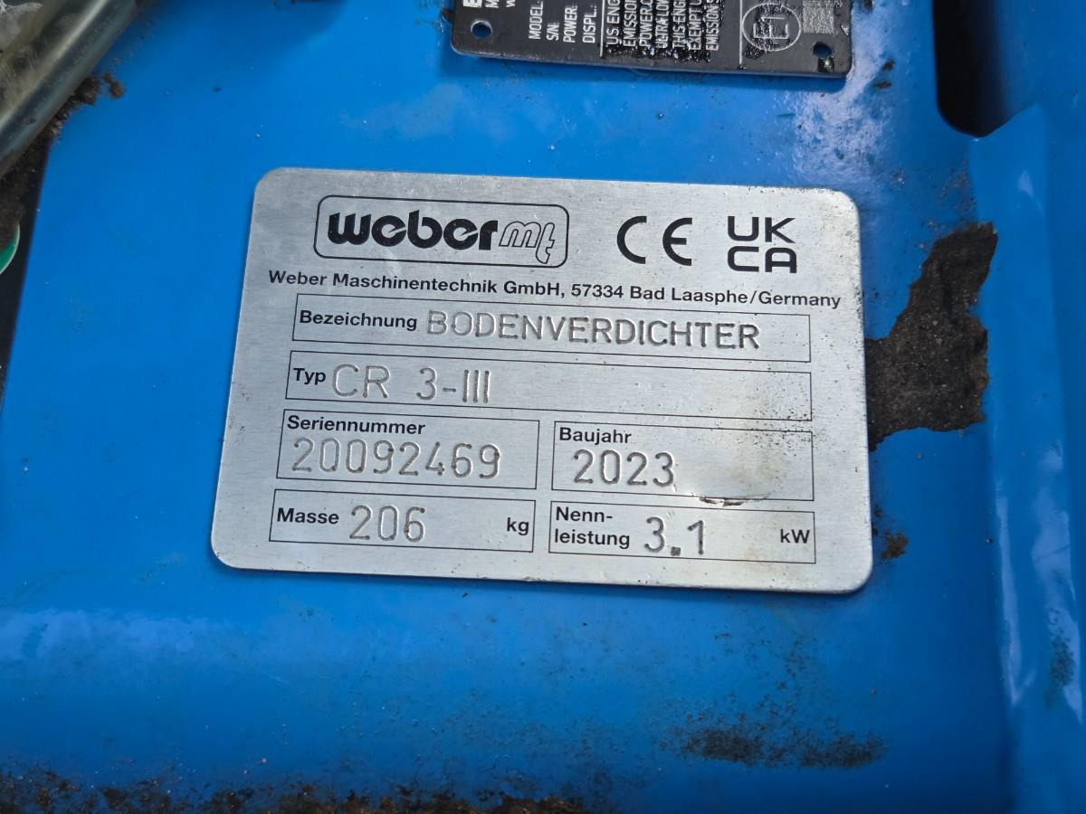 Weber CR3 Trilplaat 2023 - Vibratory plate: picture 2 Weber CR3 Trilplaat 2023 - Vibratory plate: picture 2