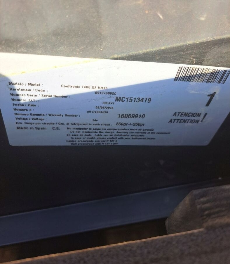 KLIMATYZACJA POSTOJOWA EBERSPACHER COOLTRONIC 1400 - Heating/ Ventilation for Truck: picture 3 KLIMATYZACJA POSTOJOWA EBERSPACHER COOLTRONIC 1400 - Heating/ Ventilation for Truck: picture 3