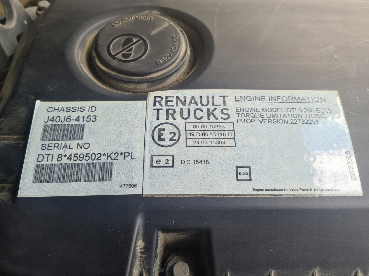 Engine RENAULT SILNIK KOMPLETNY RENAULT GAMA D DTI 8 EUVI VOLVO FL FE D8K EURO 6 2018: picture 6