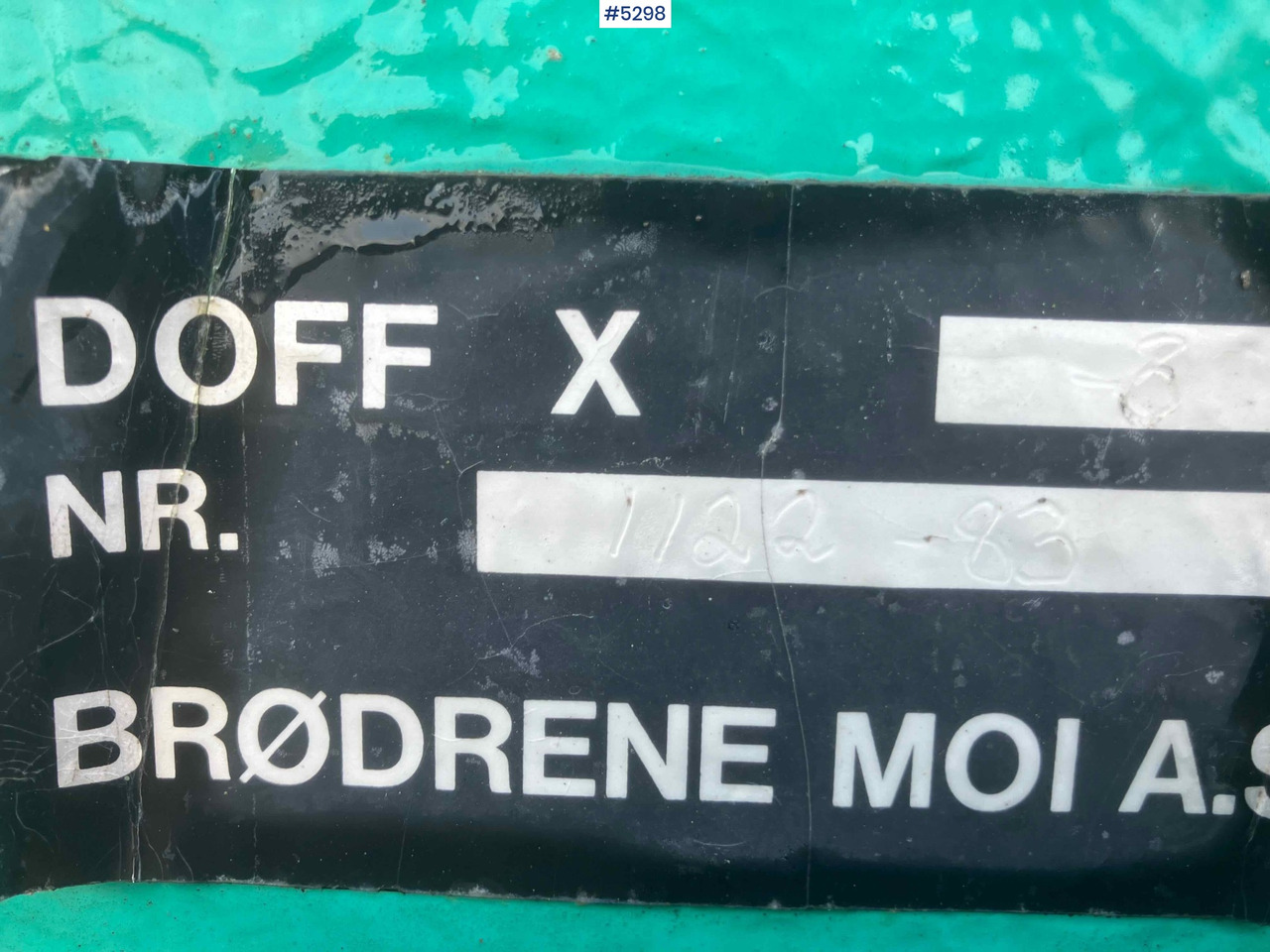 1983 DOFF-X3 Slurry tanker - Slurry tanker: picture 5 1983 DOFF-X3 Slurry tanker - Slurry tanker: picture 5