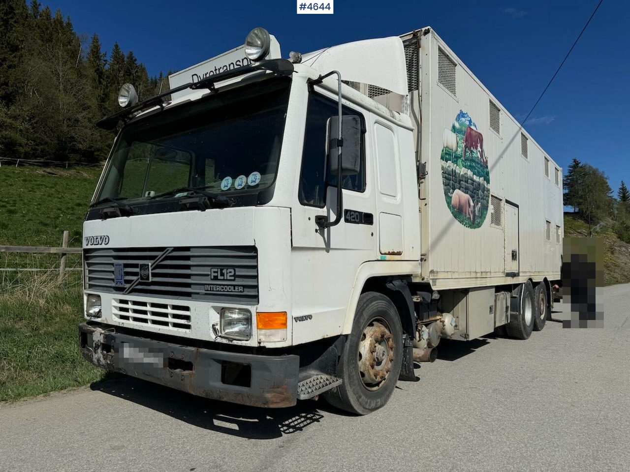 1997 Volvo FL12 6x2 Dyretransportbil - Livestock truck: picture 2 1997 Volvo FL12 6x2 Dyretransportbil - Livestock truck: picture 2