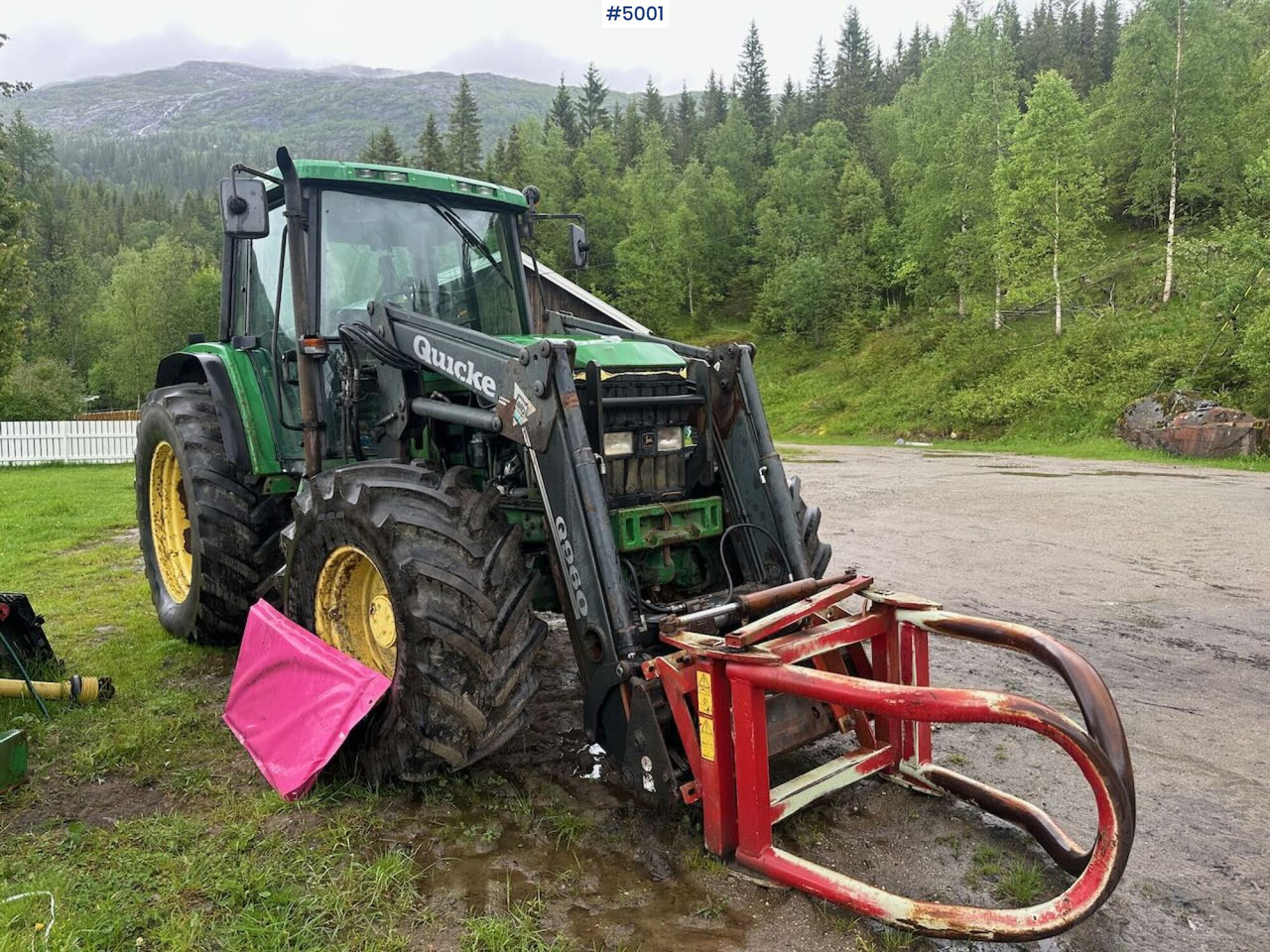 2000 John Deere 6610 4x4 tractor w/ front loader. leasing 2000 John Deere 6610 4x4 tractor w/ front loader.: picture 8