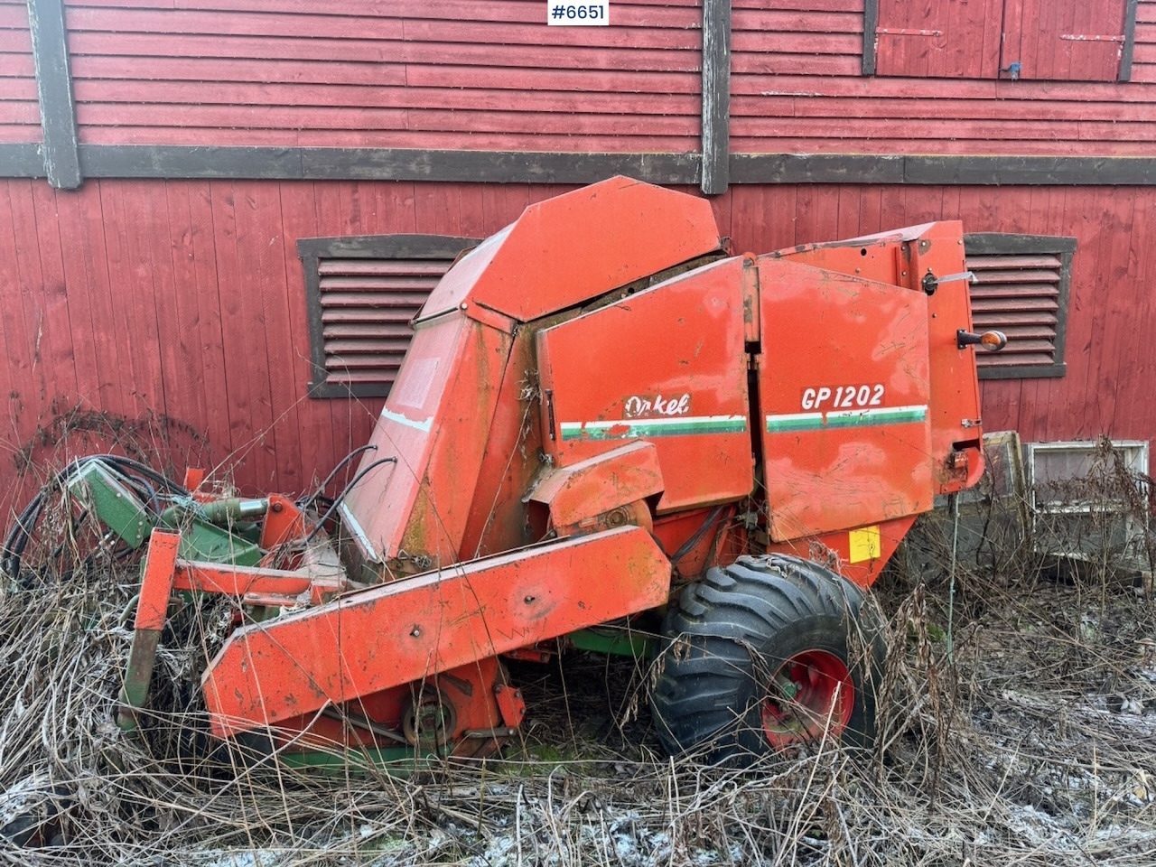 Approx. 1995 Orkel GP1202 Round Baler. - Tedding equipment: picture 1 Approx. 1995 Orkel GP1202 Round Baler. - Tedding equipment: picture 1